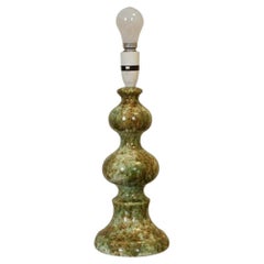 Gorgeous Vintage Marble Effect Green Ceramic Table Lamp