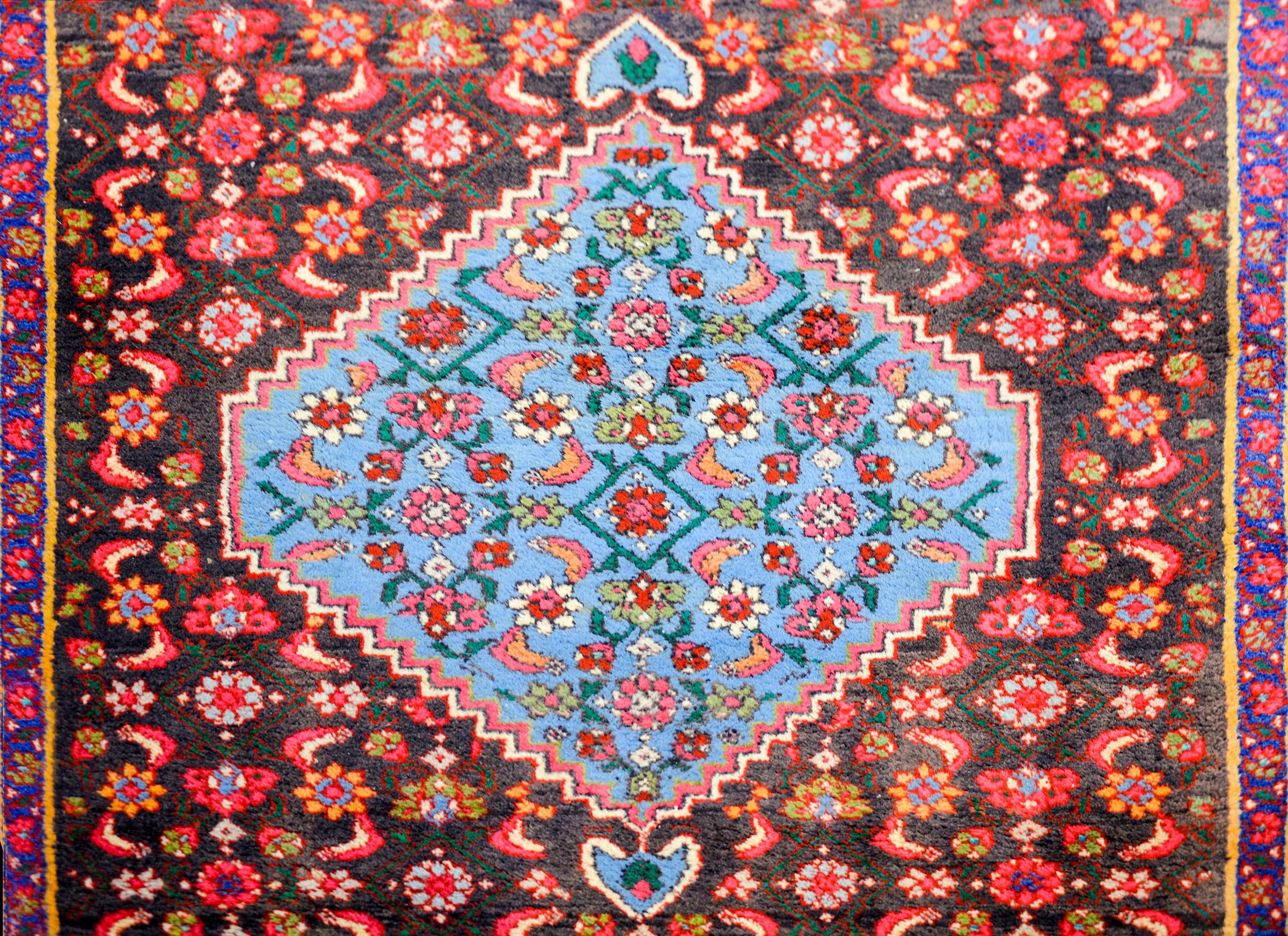 Persian Gorgeous Vintage Mid-20th Century Hamadan Rug