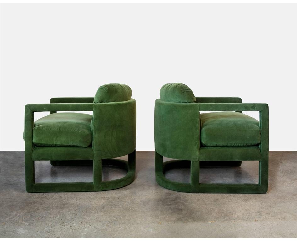 Wunderschöne skulpturale Parsons-Stühle im Vintage-Stil von Drexel (Postmoderne) im Angebot
