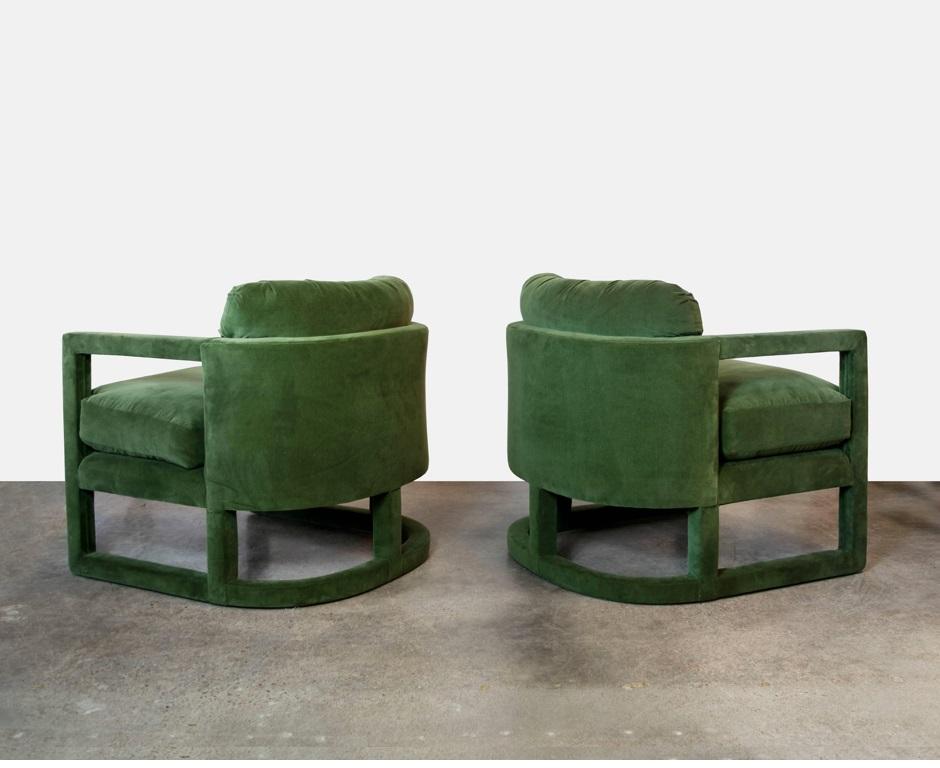 American Gorgeous Vintage Sculptural Parsons Chairs by Drexel For Sale