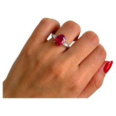 Gorgeous Vintage Tiffany & Co. Natural Ruby and Diamond Ring