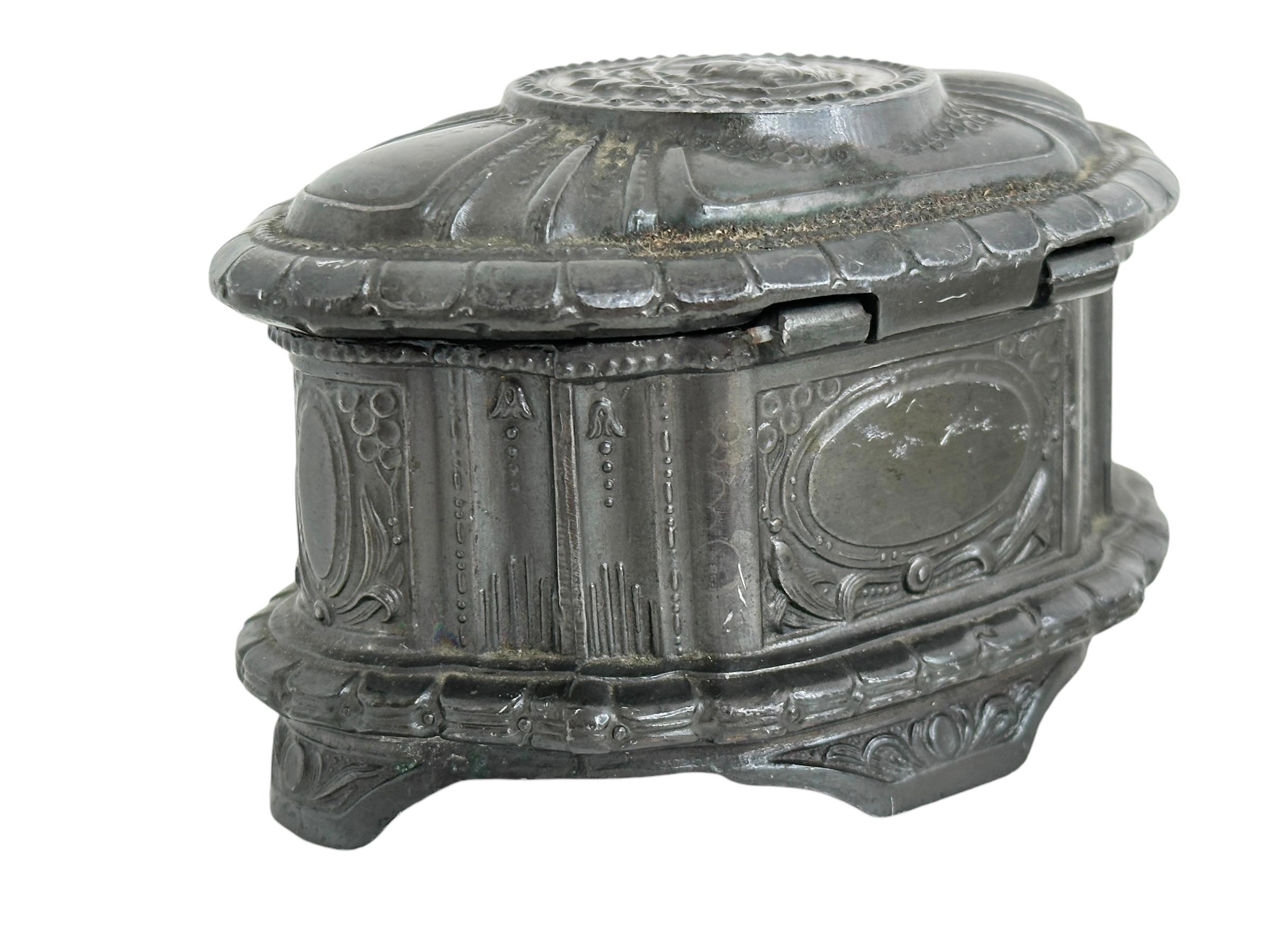 Gorgeous Warsaw Souvenir Trinket Jewelry Box Antique, Poland, 1920s For Sale 3