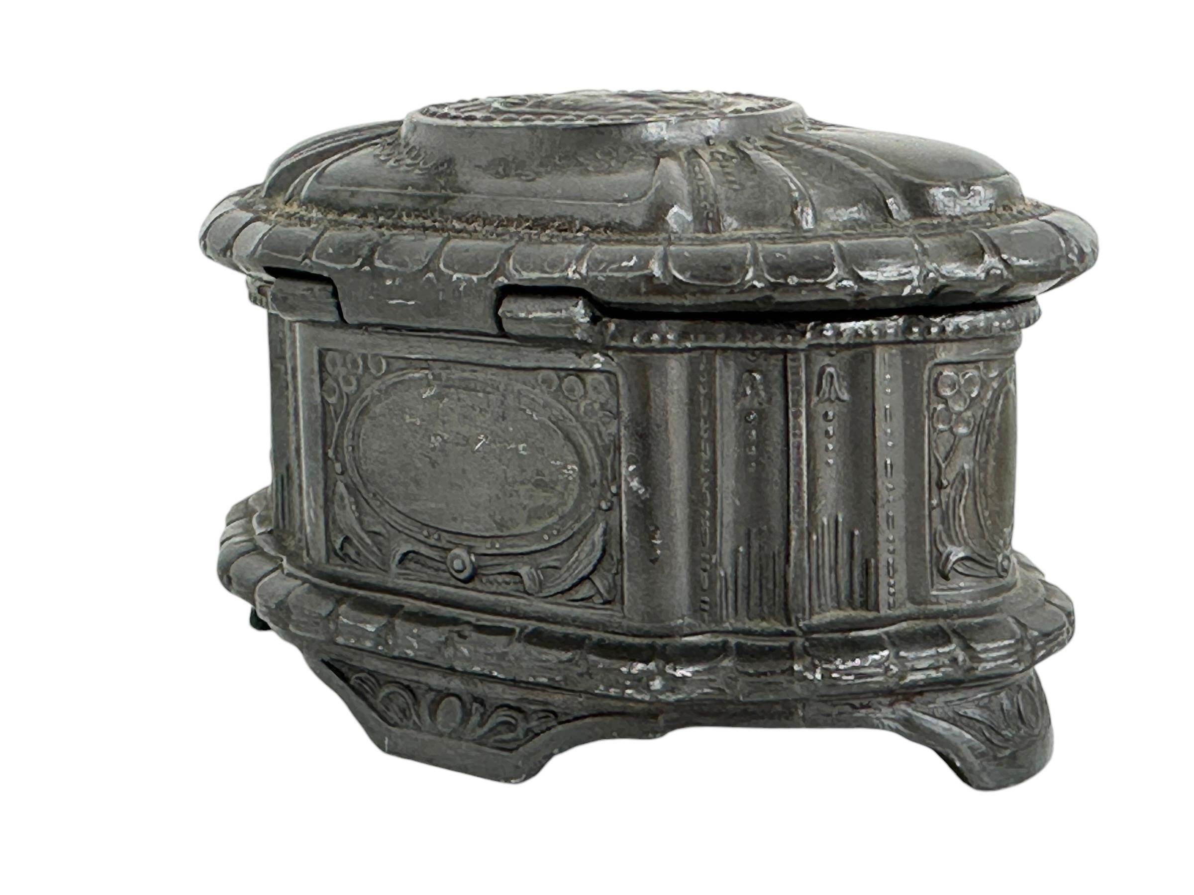 Gorgeous Warsaw Souvenir Trinket Jewelry Box Antique, Poland, 1920s For Sale 4