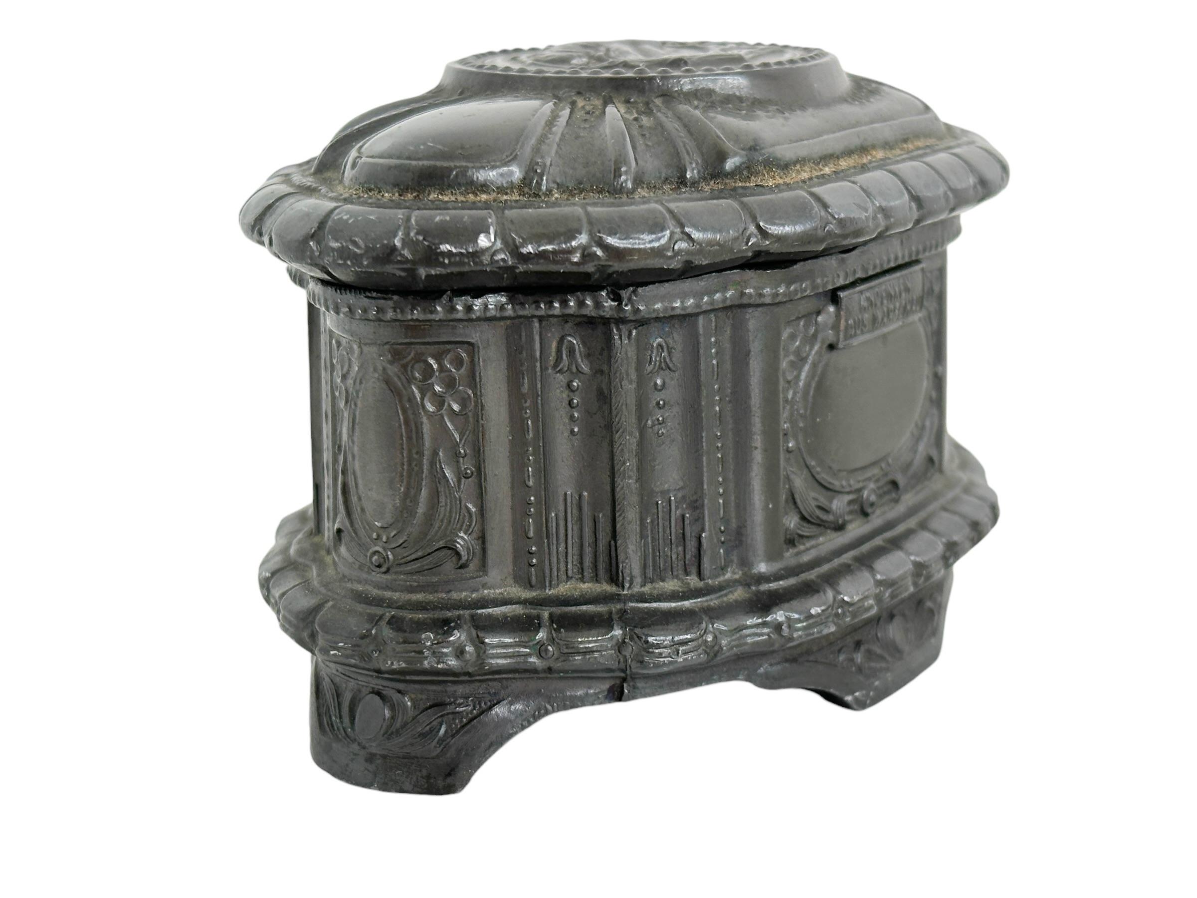 Gorgeous Warsaw Souvenir Trinket Jewelry Box Antique, Poland, 1920s For Sale 1