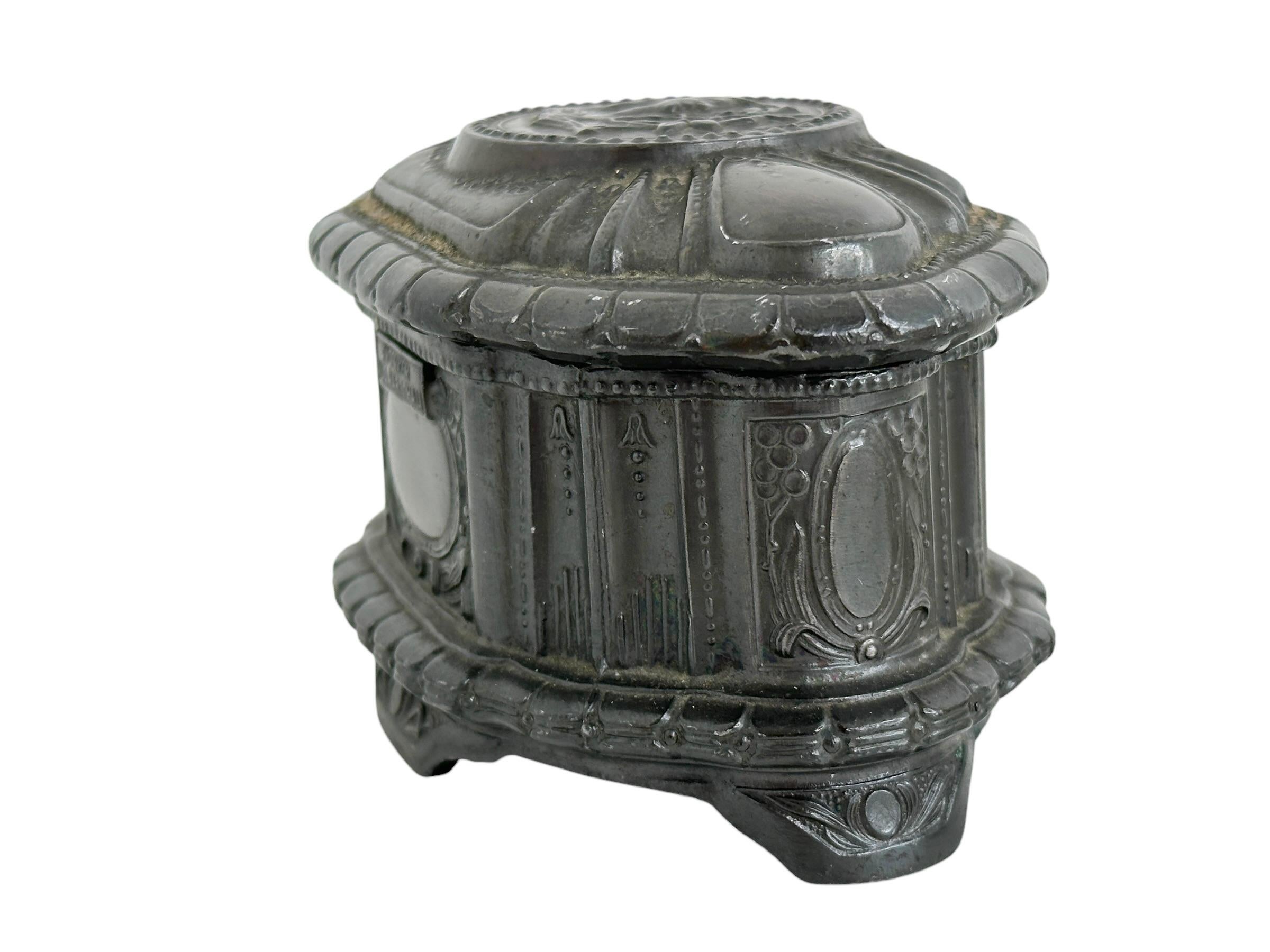 Gorgeous Warsaw Souvenir Trinket Jewelry Box Antique, Poland, 1920s For Sale 2