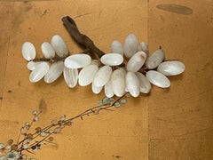 Gorgeous White Alabaster Grape Vine Cluster