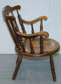 Gorgeous Windsor Low Back Beechwood Carver Armchair on Ball and Reel Legs