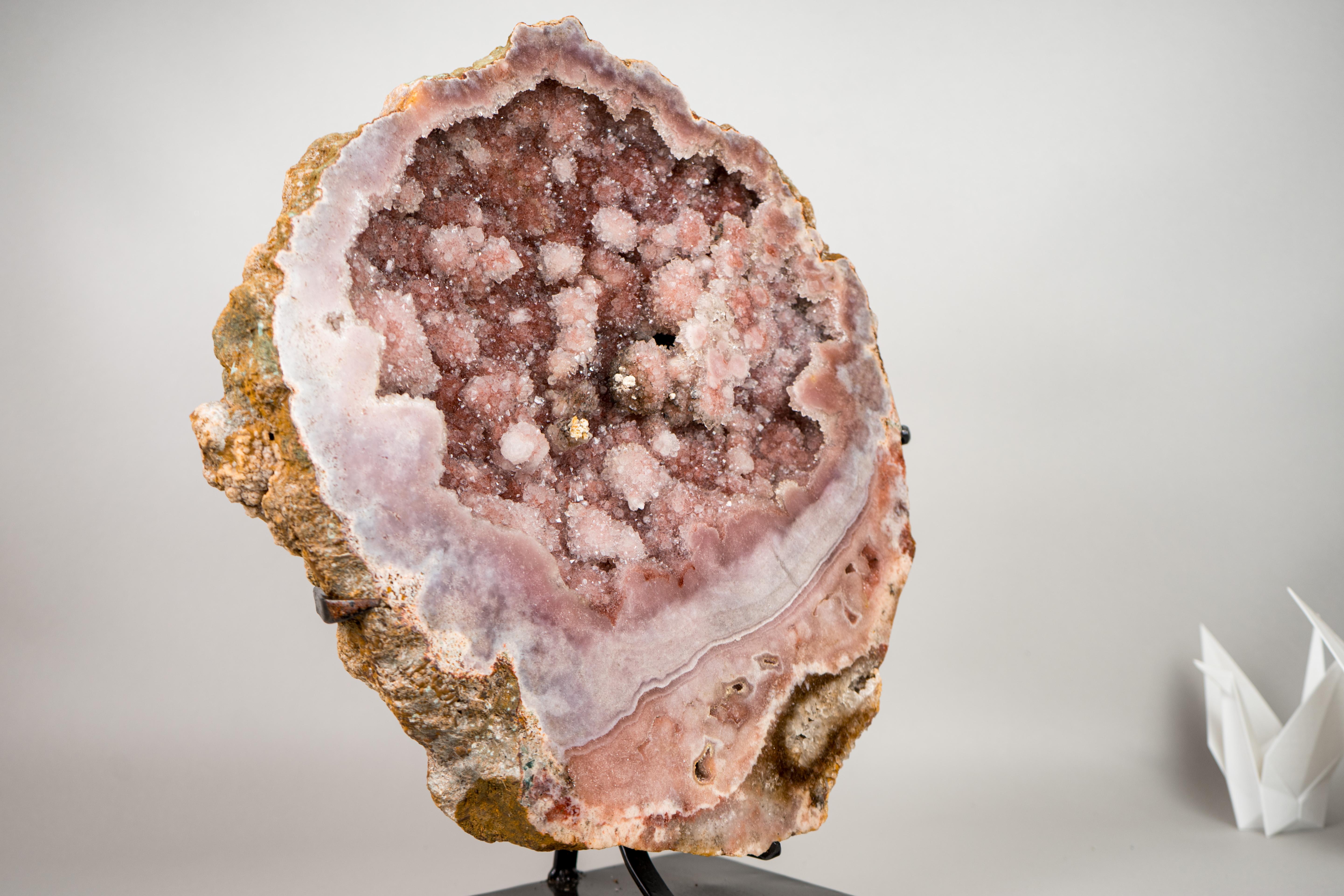 Wunderschöne XL-Galerie-Grad rosa Amethyst Geode im Zustand „Neu“ im Angebot in Ametista Do Sul, BR
