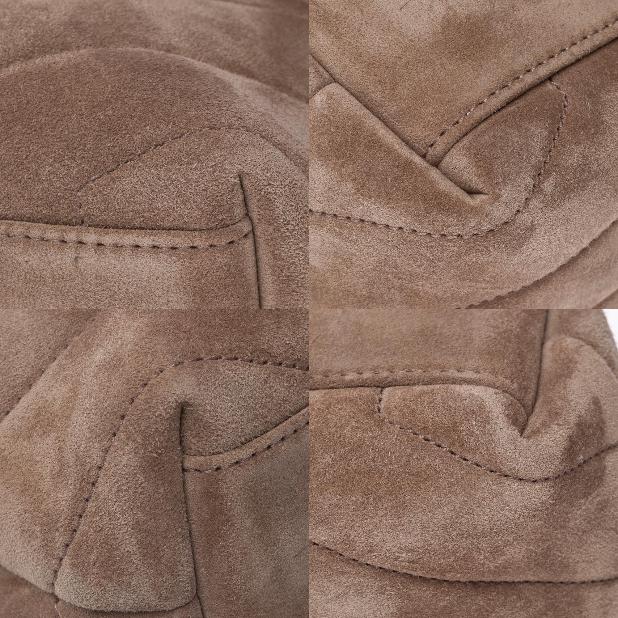 Gorgeous YSL Loulou Toy shoulder bag in brown quilted suede, GHW For Sale 7