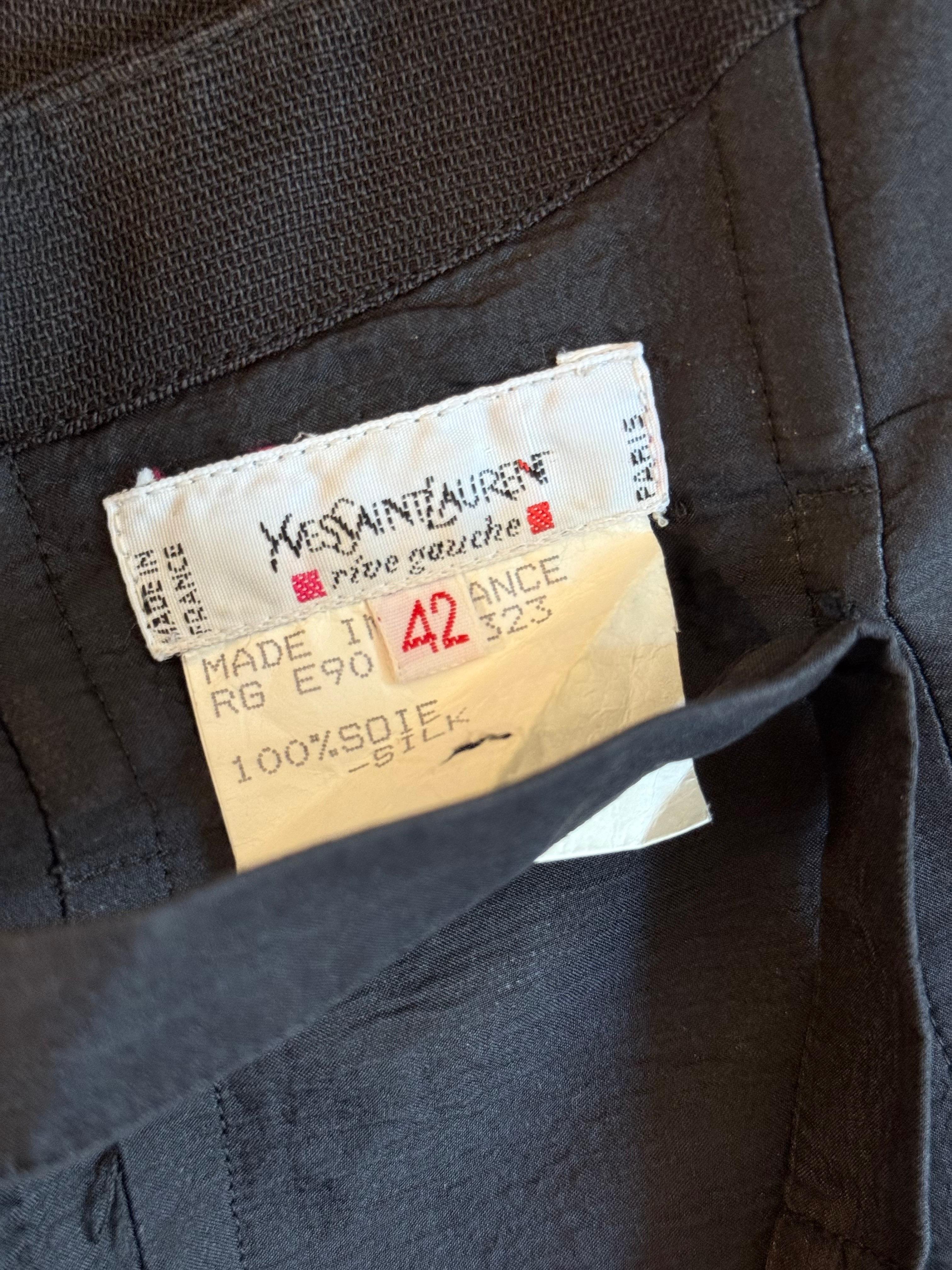 Wunderschönes Yves Saint Laurent Rive Gauche Vintage Seidentop Korsett Bustier im Angebot 5