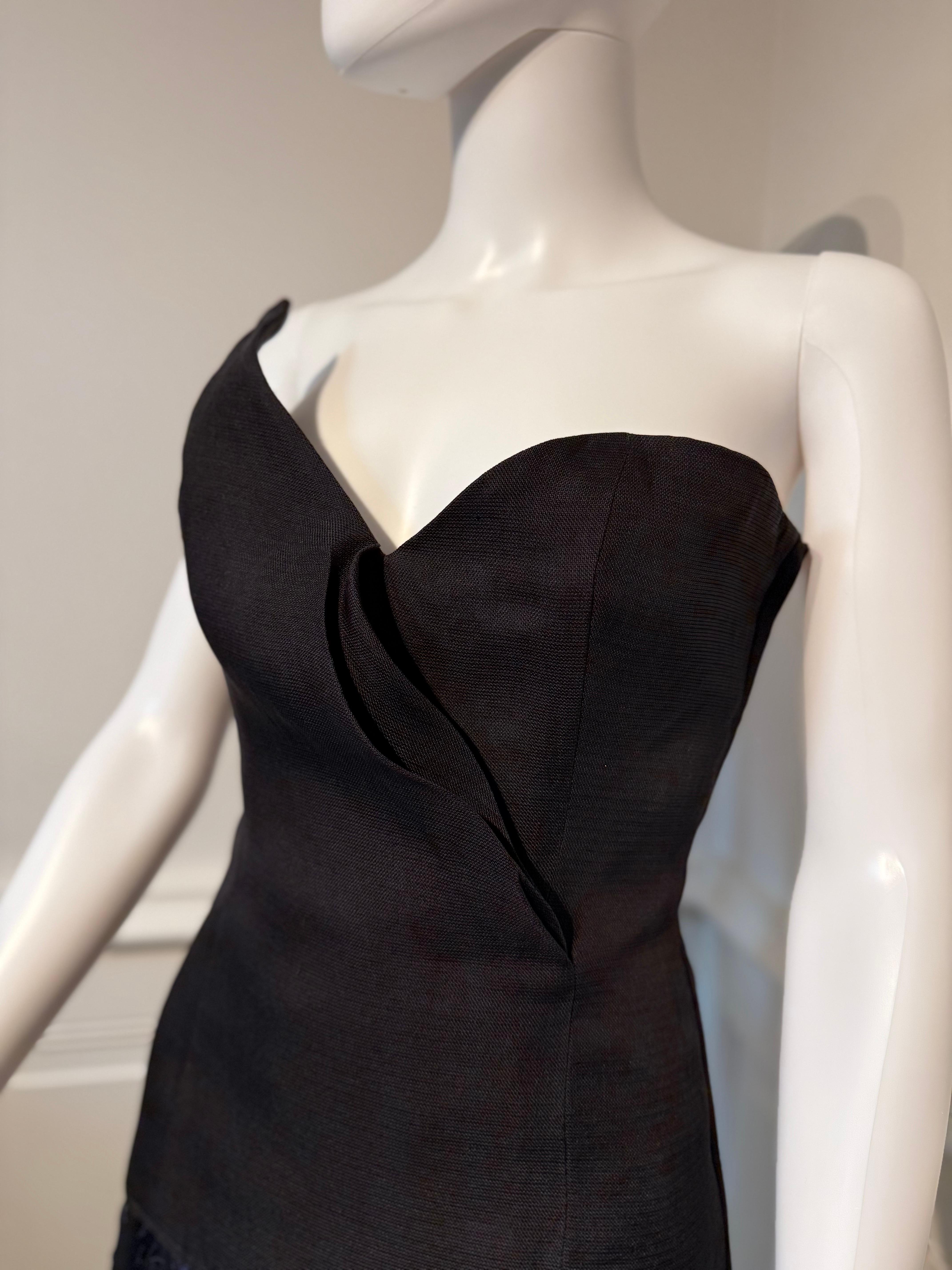 Wunderschönes Yves Saint Laurent Rive Gauche Vintage Seidentop Korsett Bustier im Angebot 1