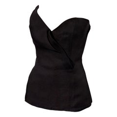 Gorgeous Yves Saint Laurent Rive Gauche vintage Silk top corset bustier