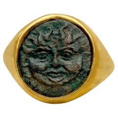 GORGON/MEDUSA Authentic Ancient Greek Coin 5th century BC Gold Ring