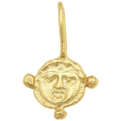 Gorgoneion Amulet Pendant, 18 Karat Yellow Gold