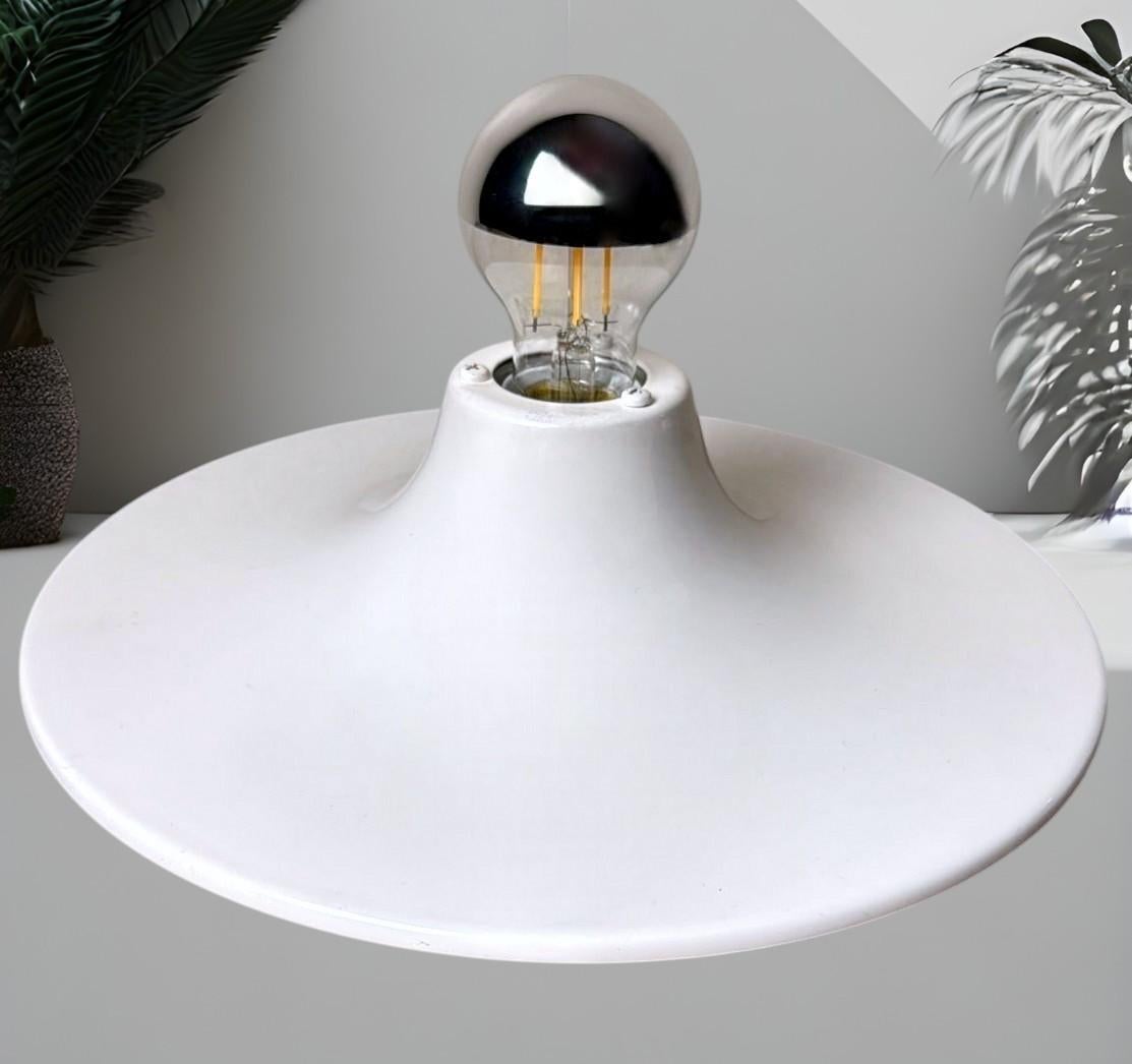 Gorgoni Gianluigi Style Pair of Italian Ceiling Wall Lamps in Lacquered Aluminum en venta 2