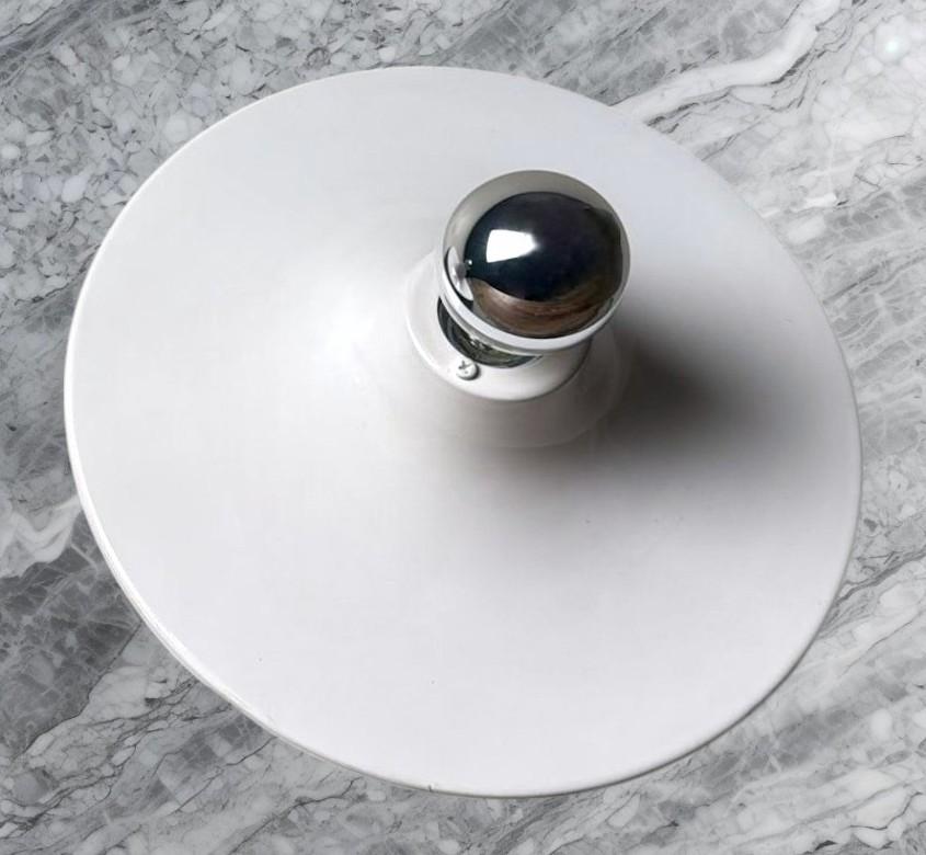 Gorgoni Gianluigi Style Pair of Italian Ceiling Wall Lamps in Lacquered Aluminum en venta 4