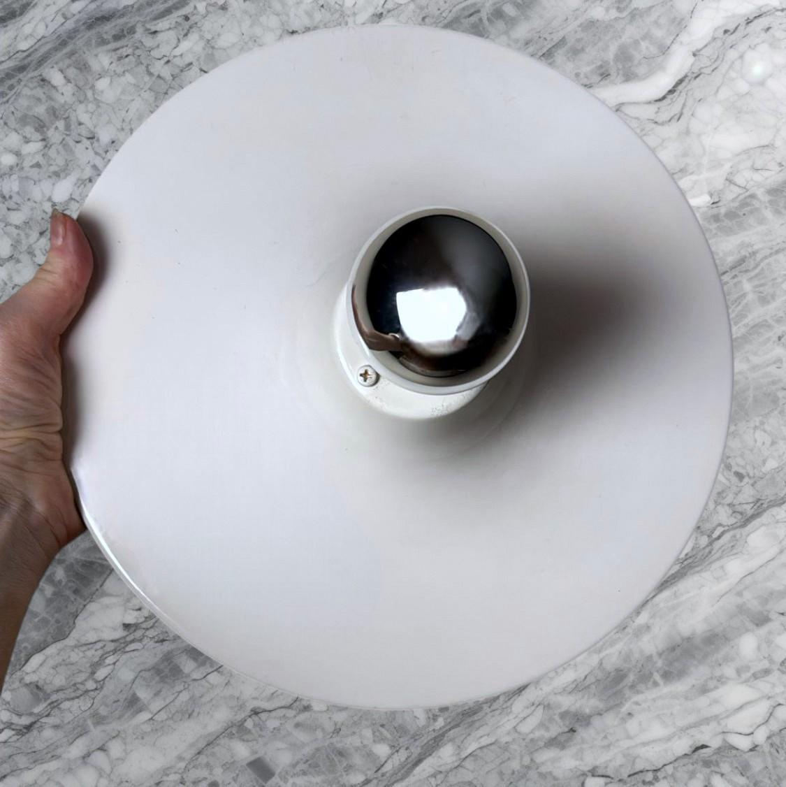 Gorgoni Gianluigi Style Pair of Italian Ceiling Wall Lamps in Lacquered Aluminum en venta 6