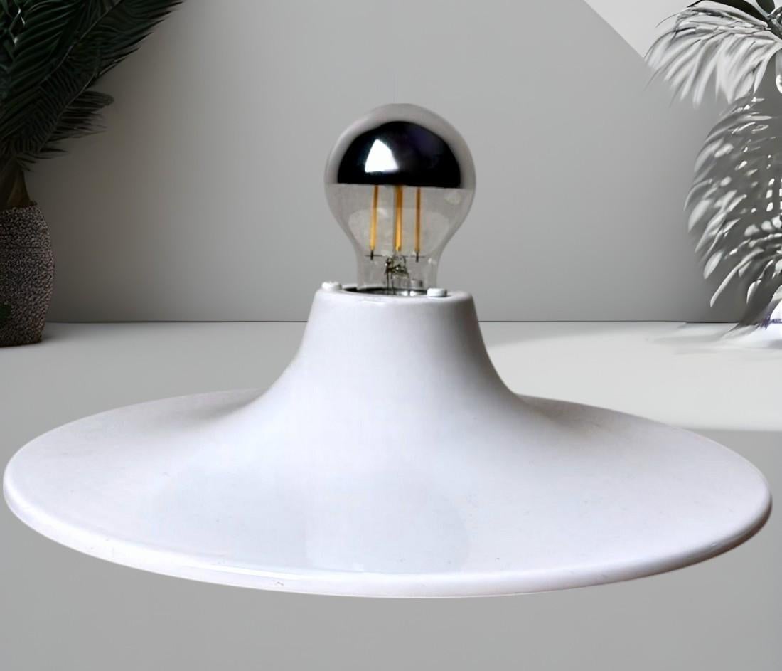 Gorgoni Gianluigi Style Pair of Italian Ceiling Wall Lamps in Lacquered Aluminum en venta 1