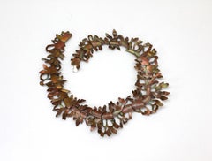 "Gorgonia" Handmade Necklace in Copper and Silver by Eduardo Herrera