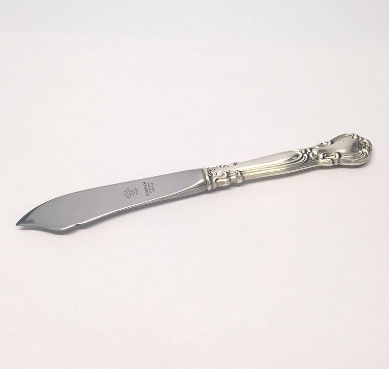 Gorham 1895 Chantilly Sterling Silver Handle Master Butter Knife No