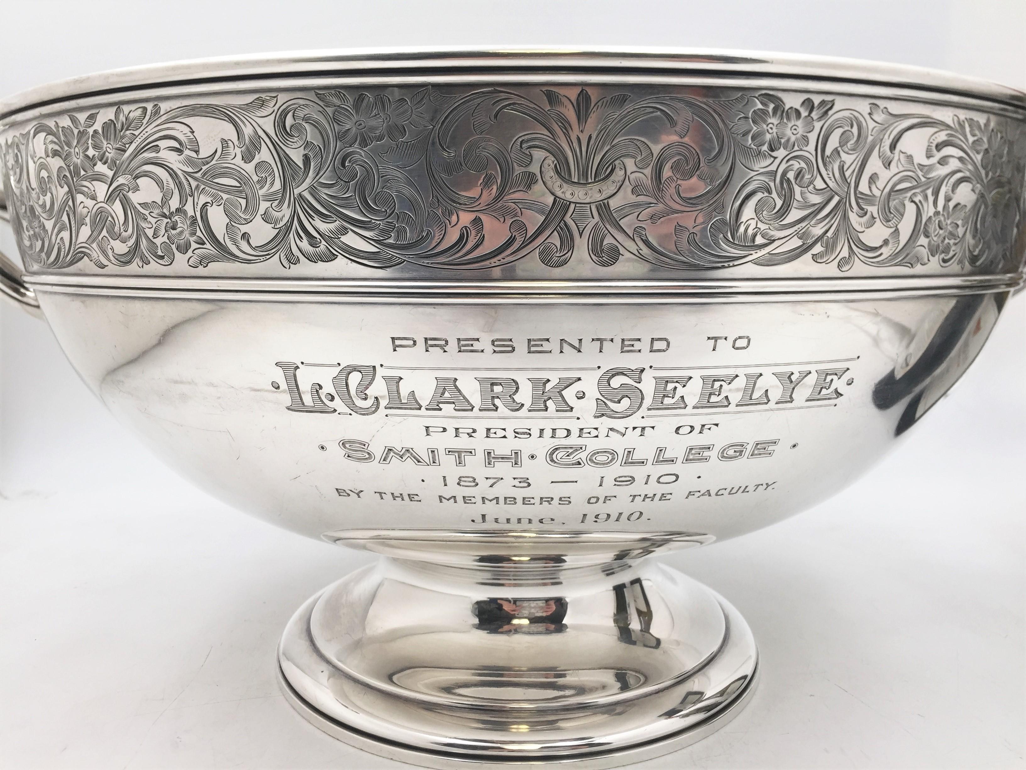 Gorham 1908 Sterling Silver Wine Chiller Punch Bowl Centerpiece In Good Condition In New York, NY