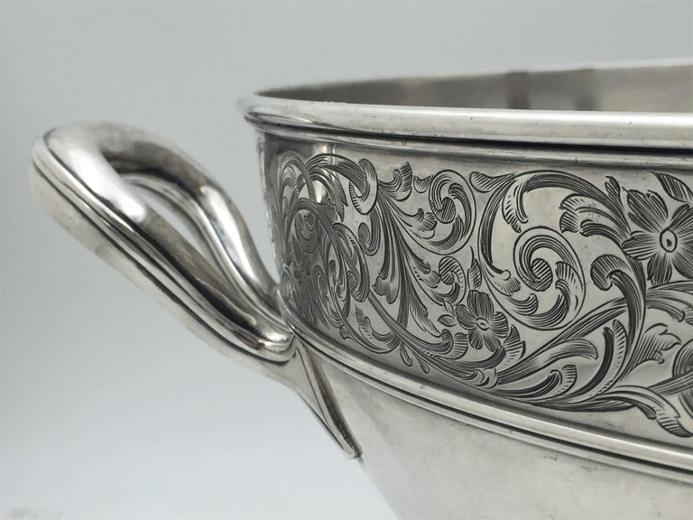 Gorham 1908 Sterling Silver Wine Chiller Punch Bowl Centerpiece at 1stDibs