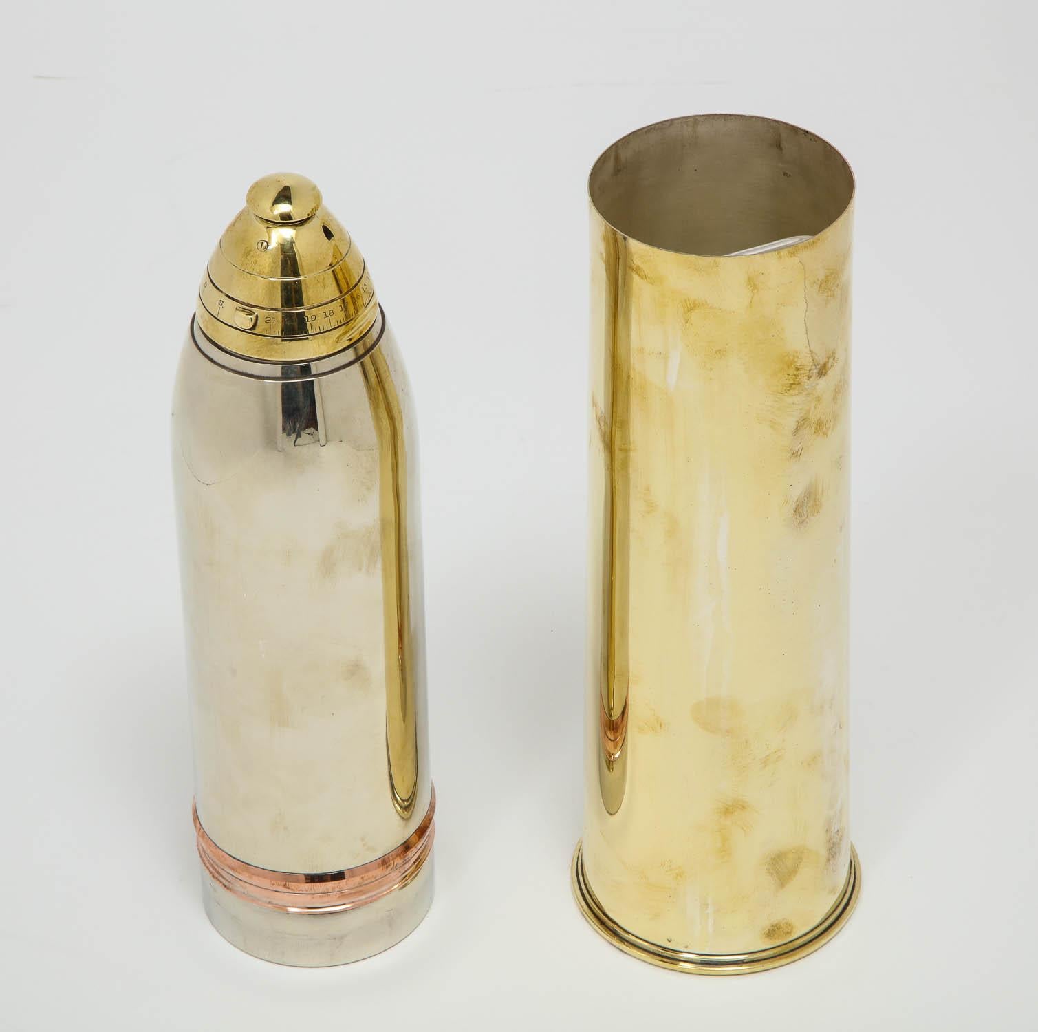 Gorham, a Rare Artillery Shell Cocktail Shaker, circa 1918 4