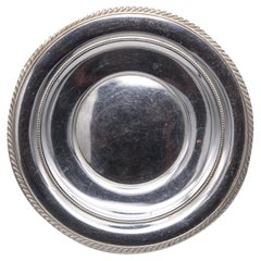 Used Gorham American 1960 Gadroon Round Tray Pattern 345 in .925 Sterling Silver