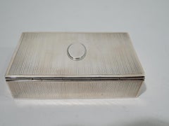 Gorham American Art Deco Sterling Silver Postage Stamp Box
