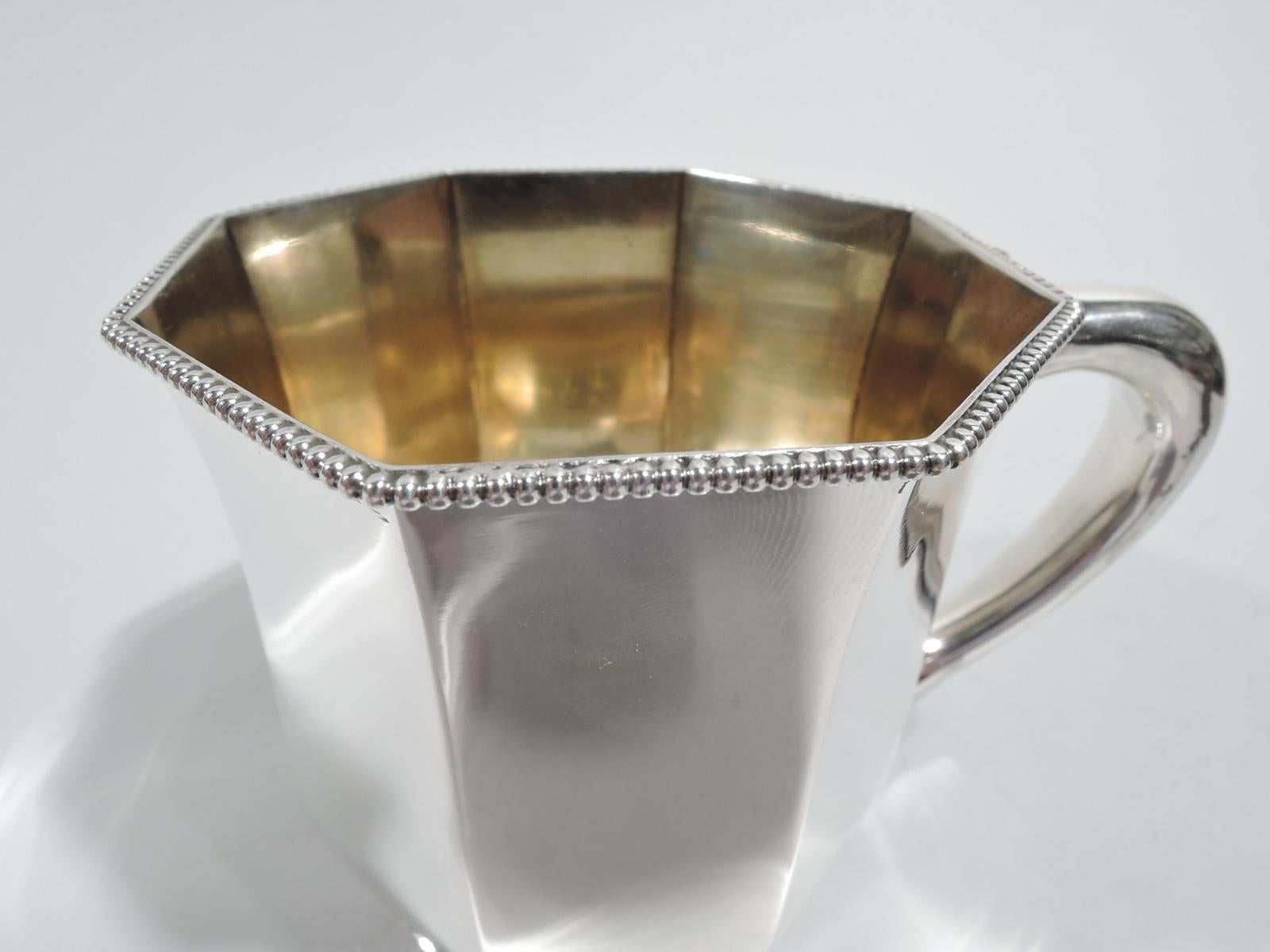 Late 19th Century Gorham American Edwardian Modern Sterling Silver Baby Cup