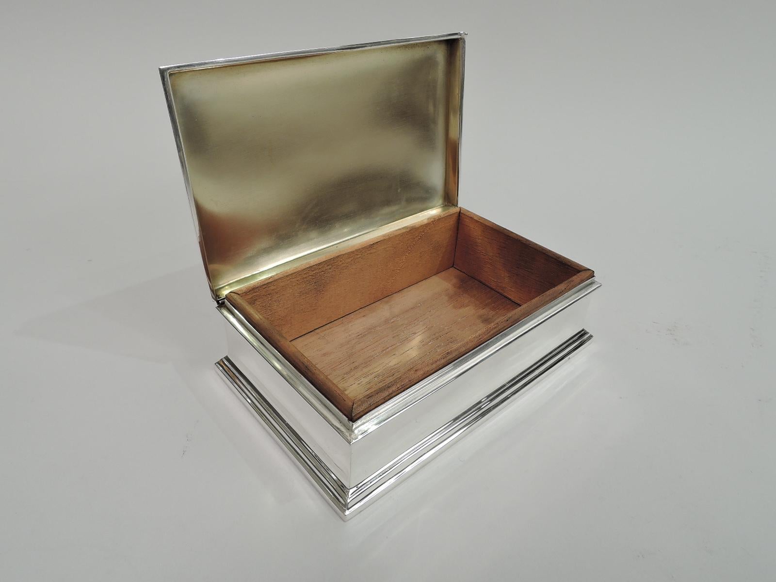 Gorham American Modern Sterling Silver Box In Excellent Condition In New York, NY
