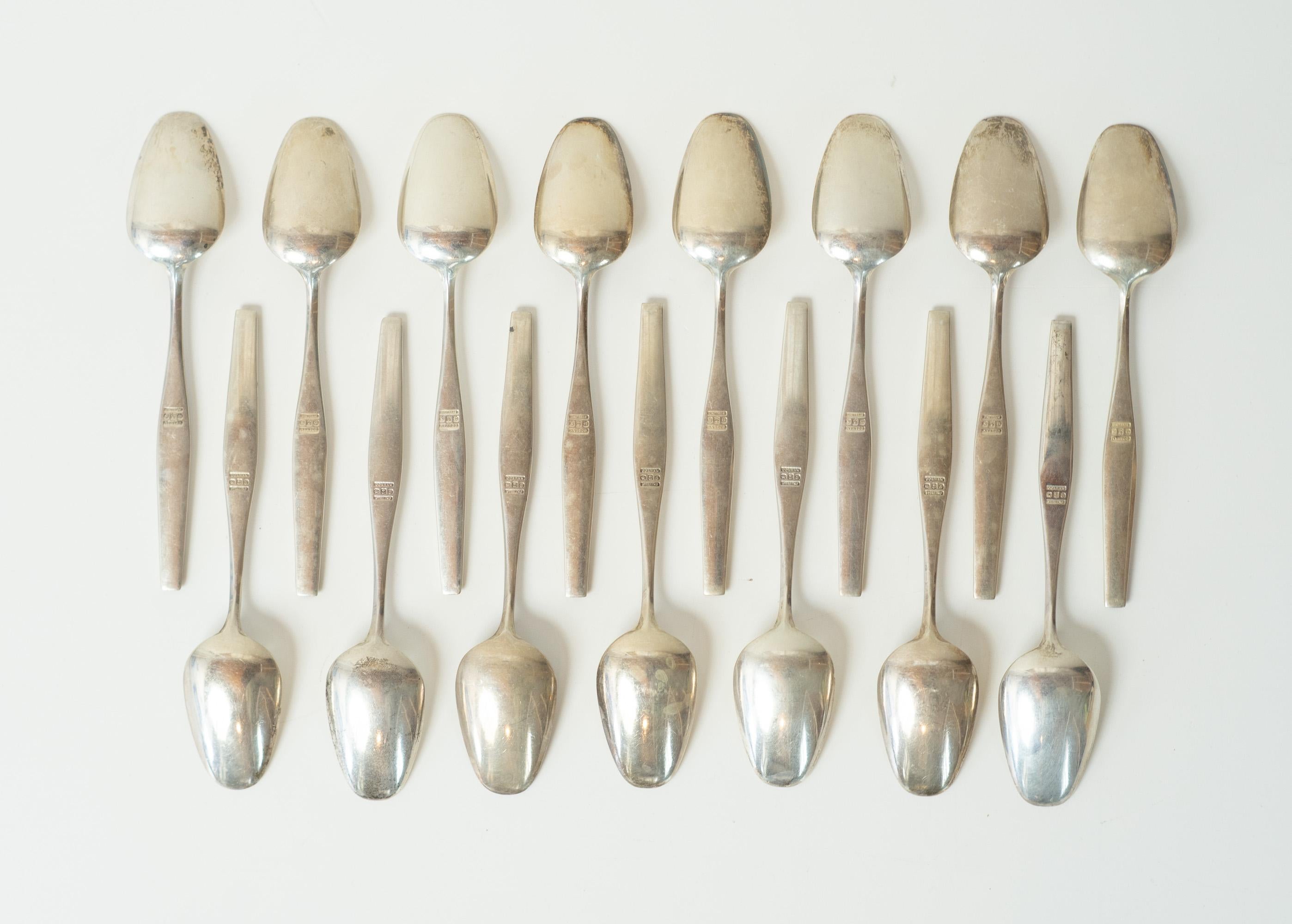 Gorham American Modernist Set di posate in argento per 8 persone 77 pezzi in vendita 5