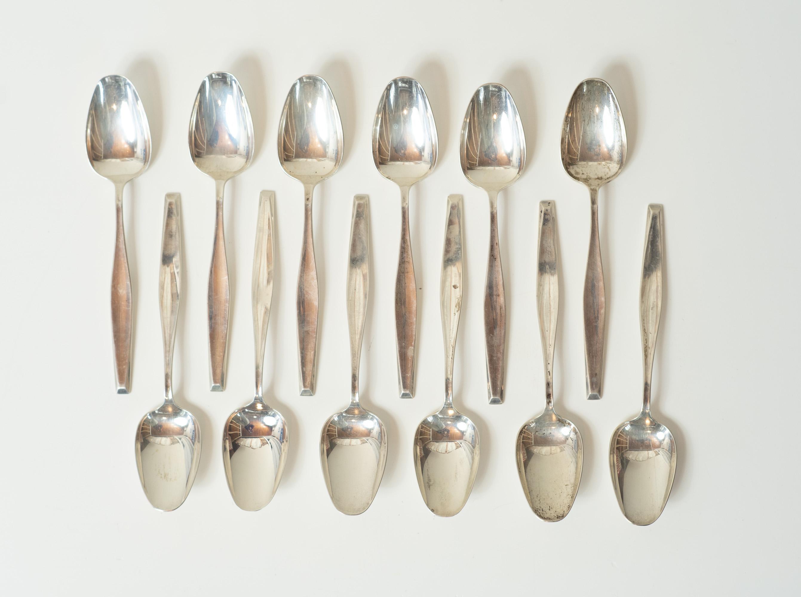 Gorham American Modernist Set di posate in argento per 8 persone 77 pezzi in vendita 2