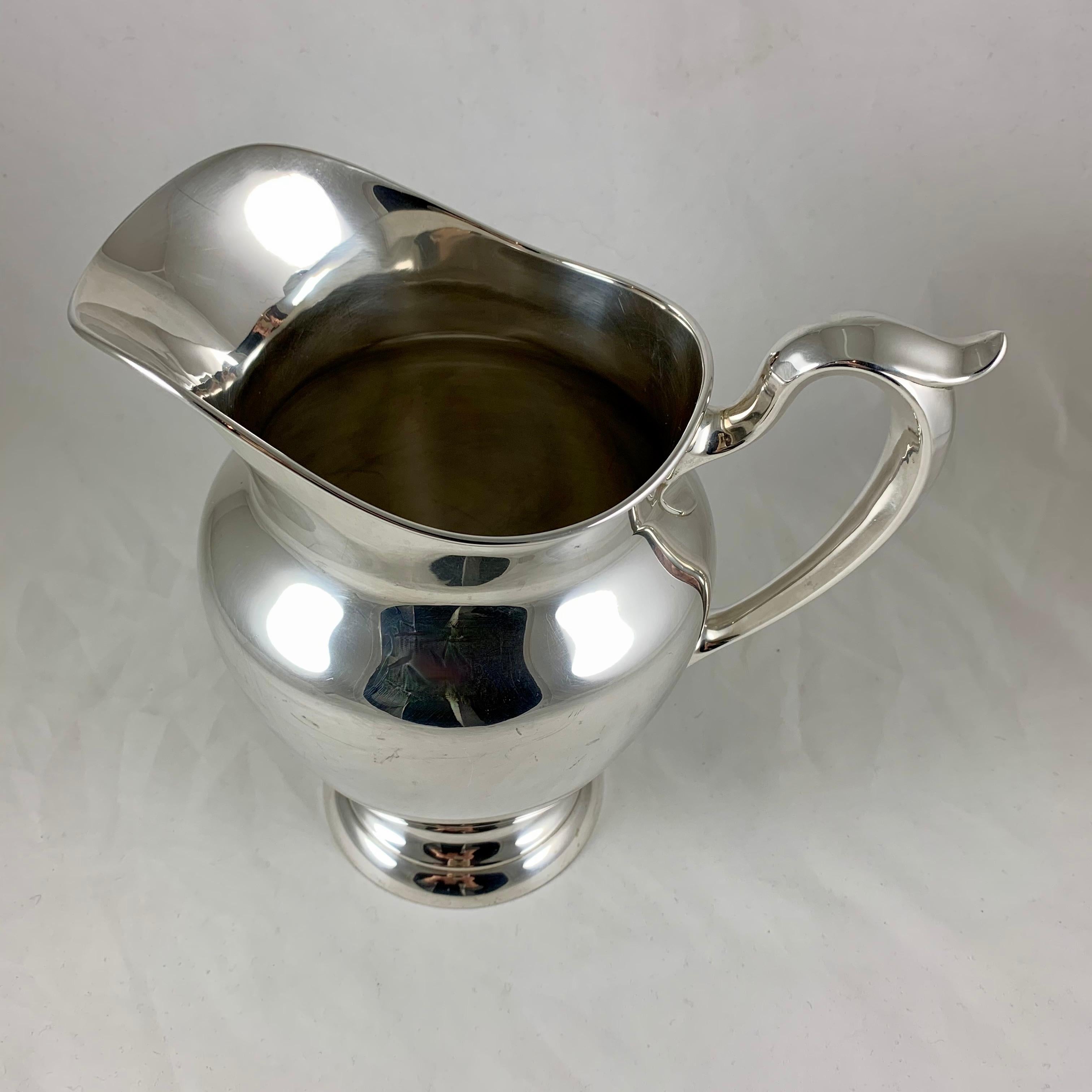 American Classical Gorham American Sterling Silver Large Water Pitcher, Dated 1959