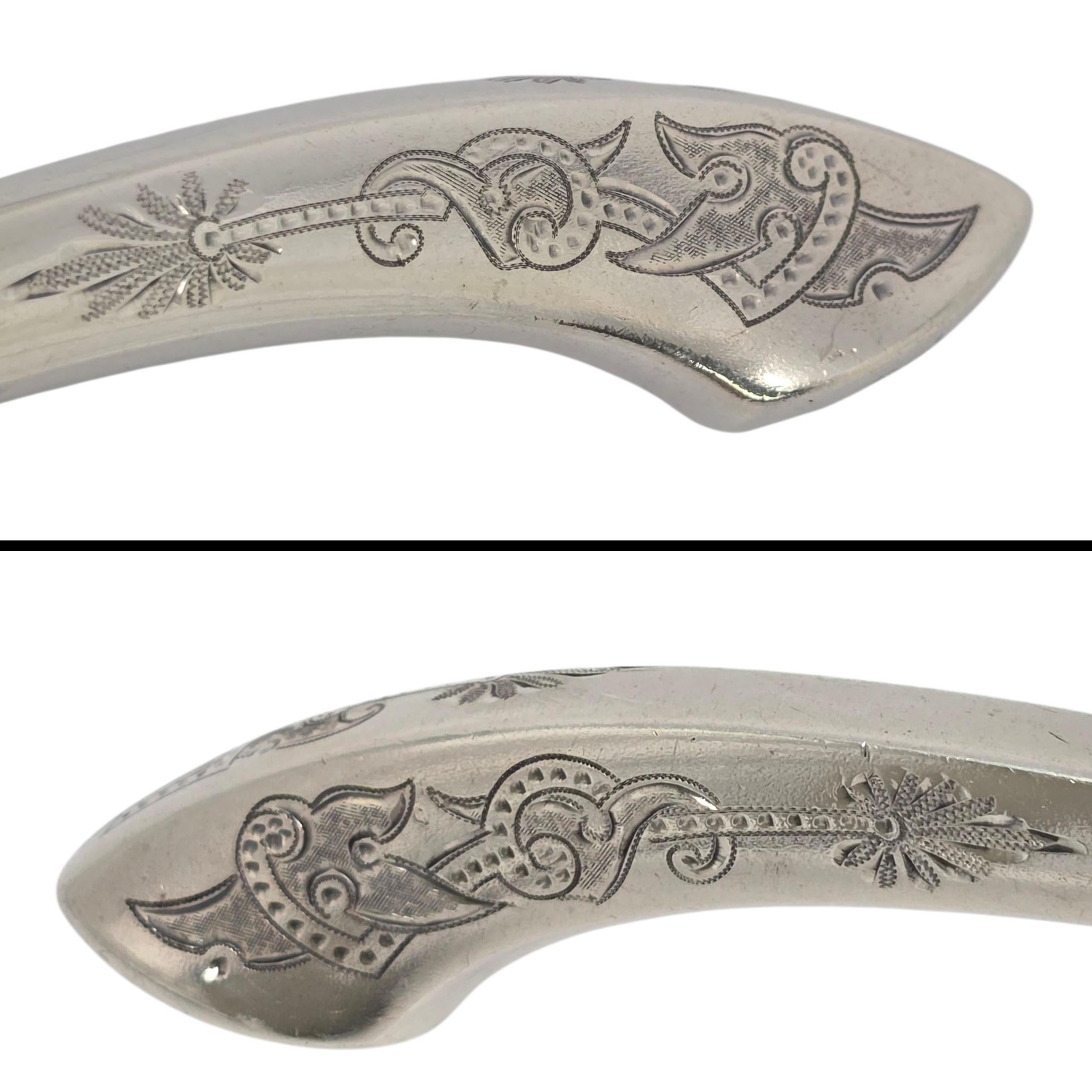 Gorham Angelo Sterling Silber Gold waschen Schüssel servieren Löffel w/Monogramm #22991 im Angebot 3