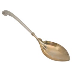 Cucchiaio da portata A. Silver in argento sterling e oro di Gorham con Monogram #22991