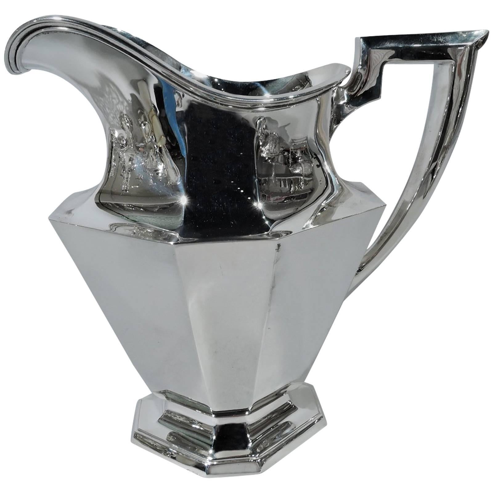 Gorham Art Deco Sterling Silver Water Pitcher