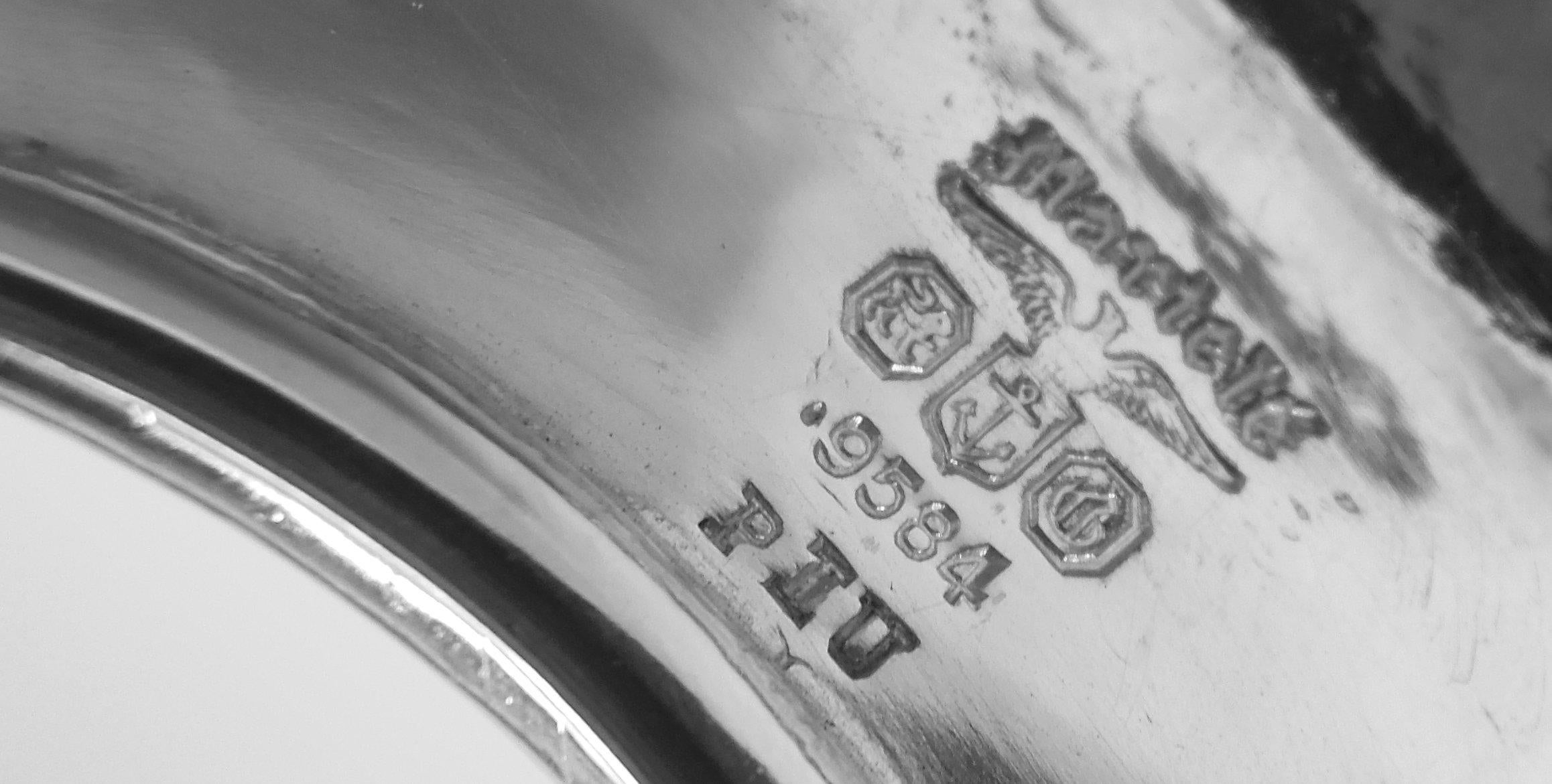 Set da caffè e da tè in argento di Gorham Art Nouveau Martelé con vassoio 6