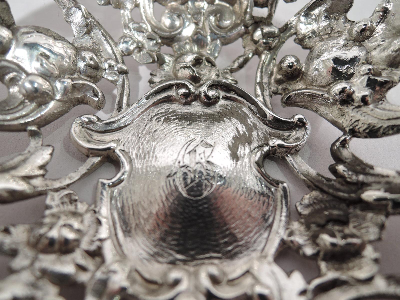 Late 19th Century Gorham Art Nouveau Rococo Sterling Silver Bonbon Scoop