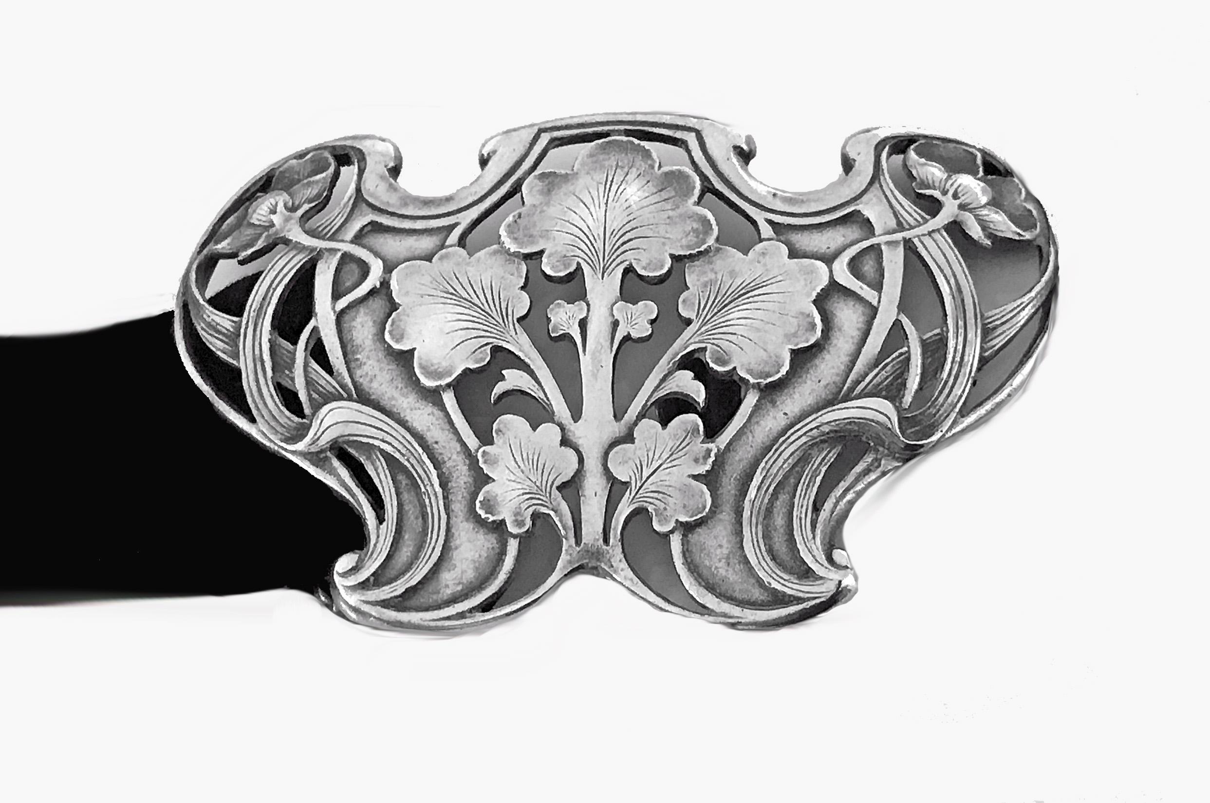 art nouveau buckle