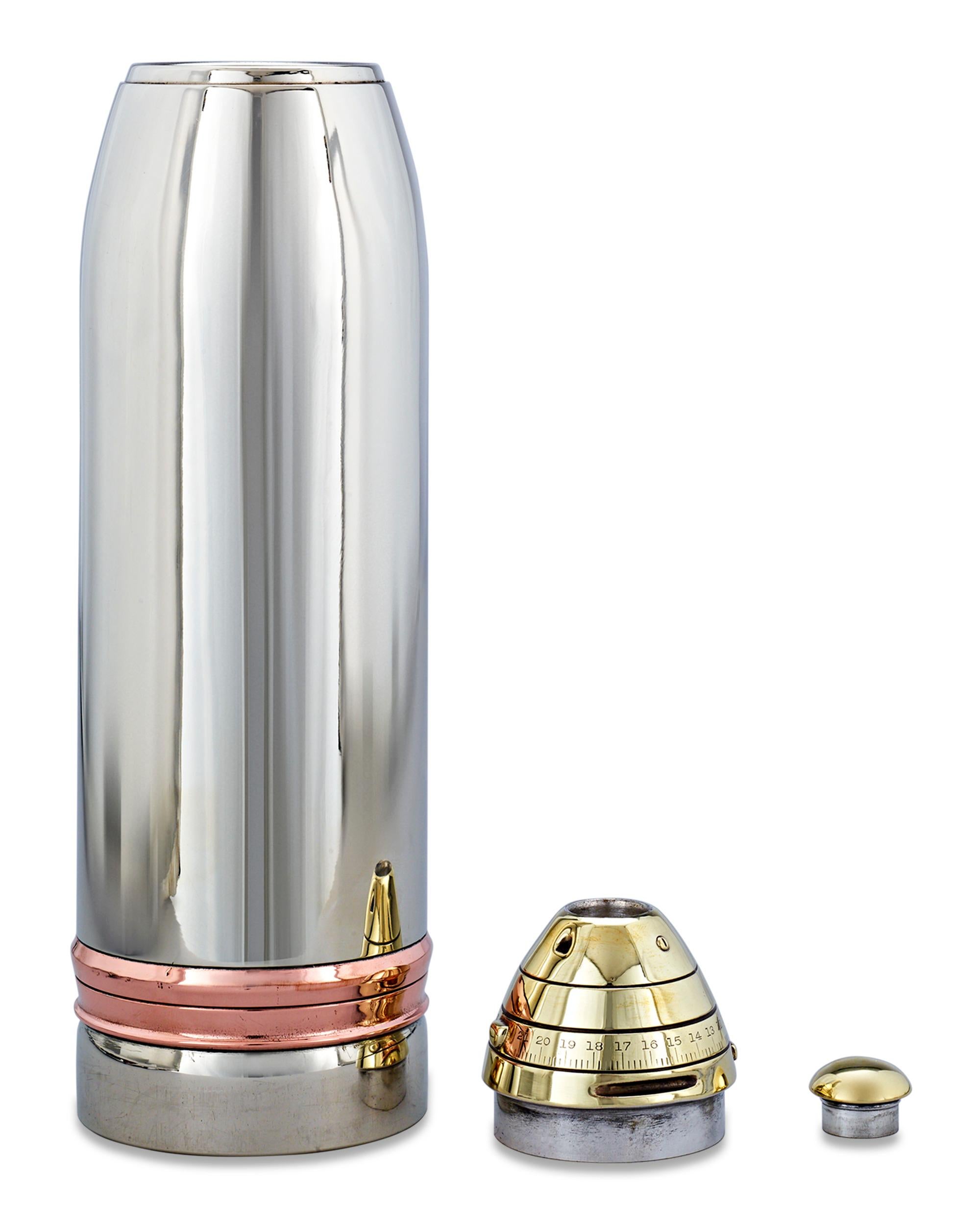 Art Deco Gorham Artillery Shell Cocktail Shaker