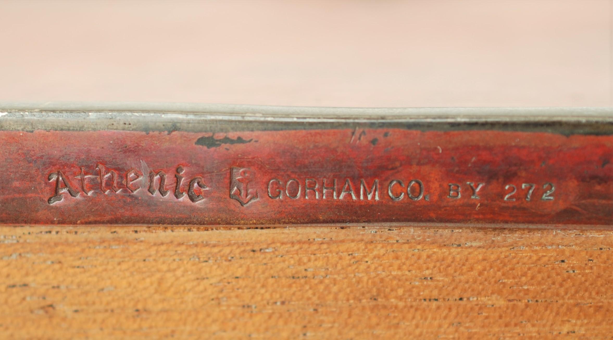 Gorham Athenic Cigar Box with Cecil Aldin Enameled Plaque and Silver Decoration For Sale 9