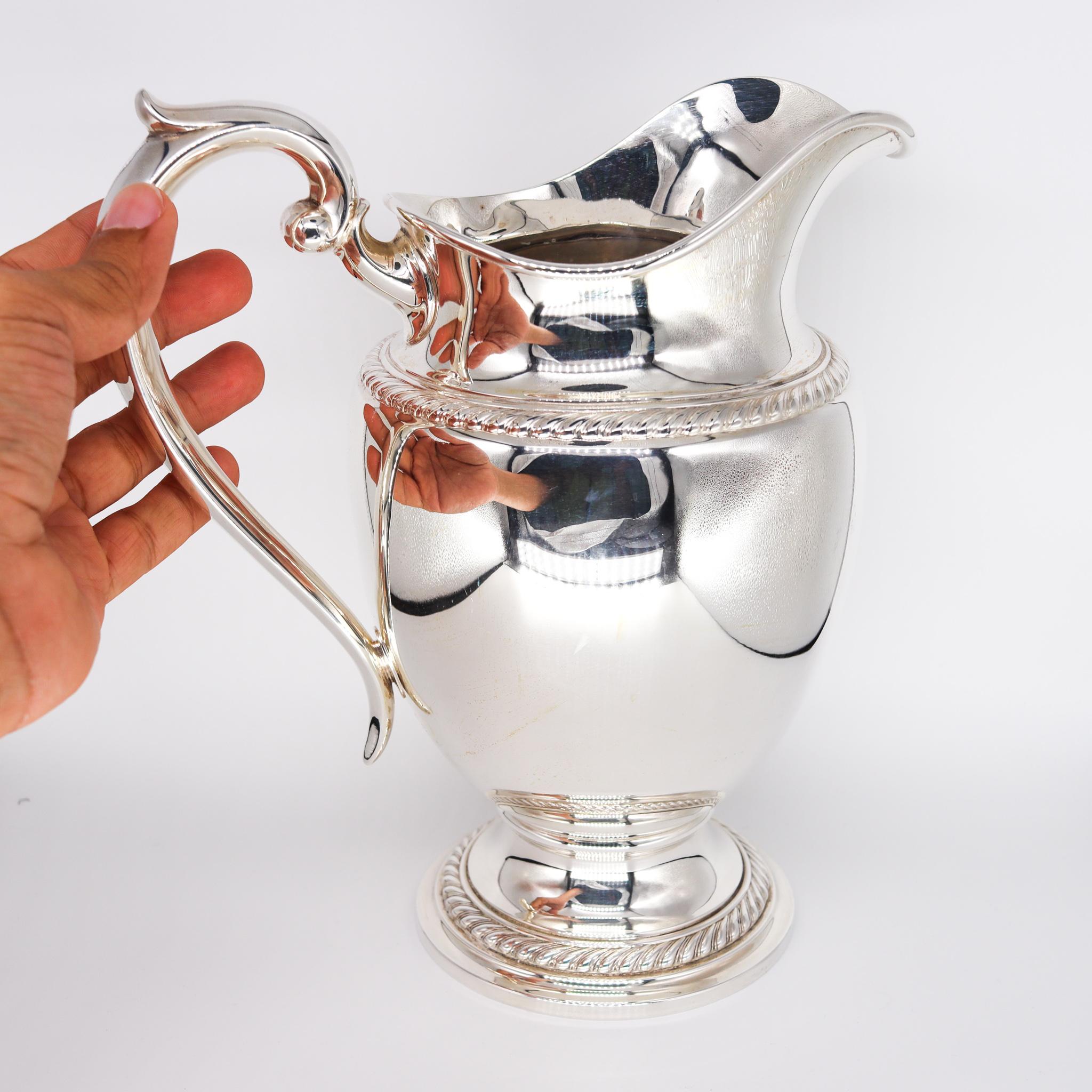 American Classical Gorham Birmingham 1948 American 4.5 Pints Classic Water Pitcher Jar 925 Sterling