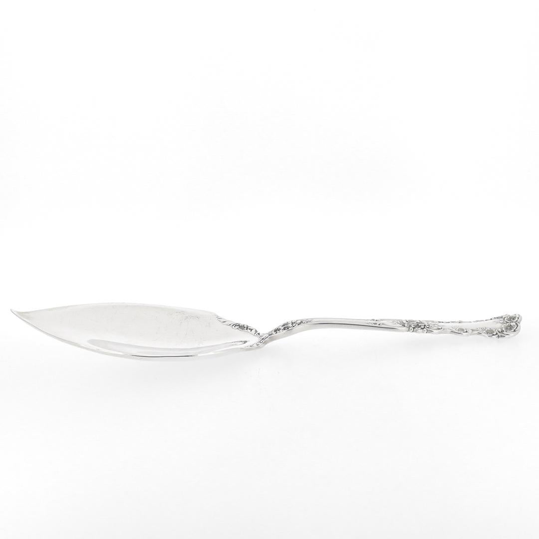 Gorham Buttercup Pattern Sterling Silver Large Oyster Serving Spoon For Sale 5