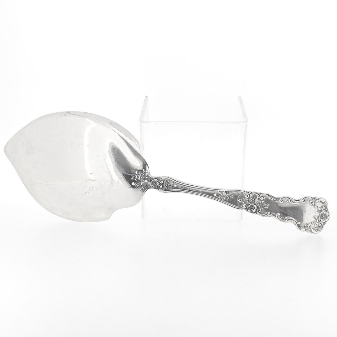 Gorham Buttercup Pattern Sterling Silver Large Oyster Serving Spoon For Sale 6