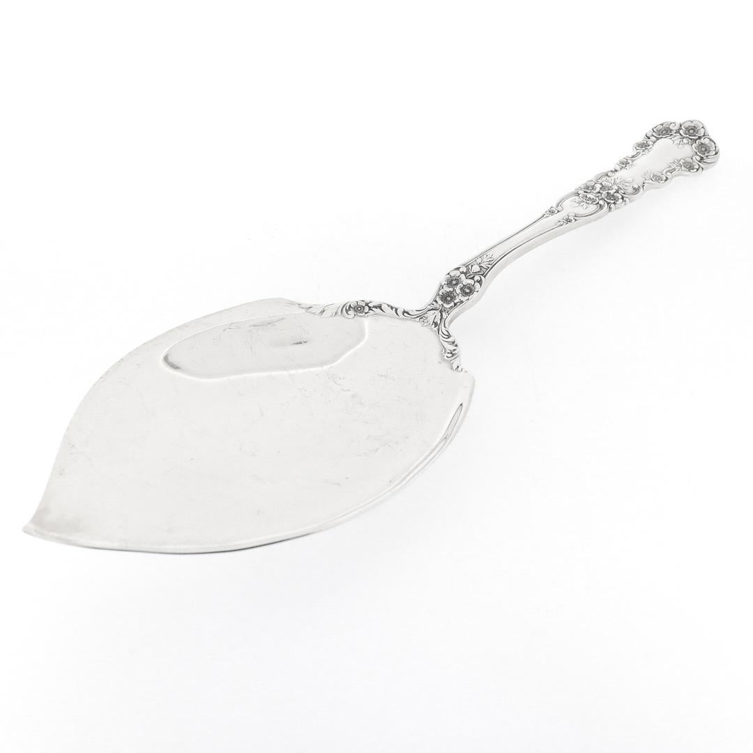Gorham Buttercup Pattern Sterling Silver Large Oyster Serving Spoon For Sale 8