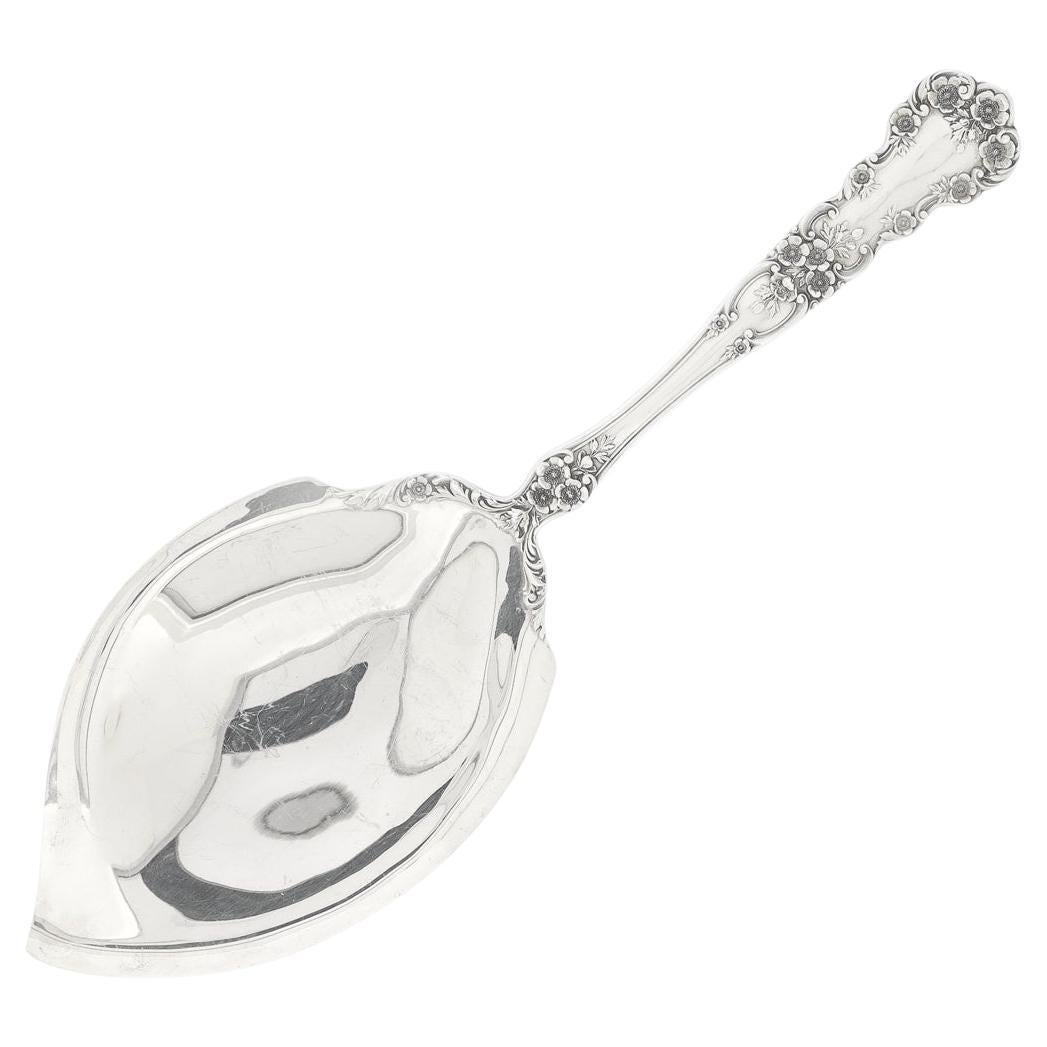 Gorham Buttercup Pattern Sterling Silver Large Oyster Serving Spoon For Sale