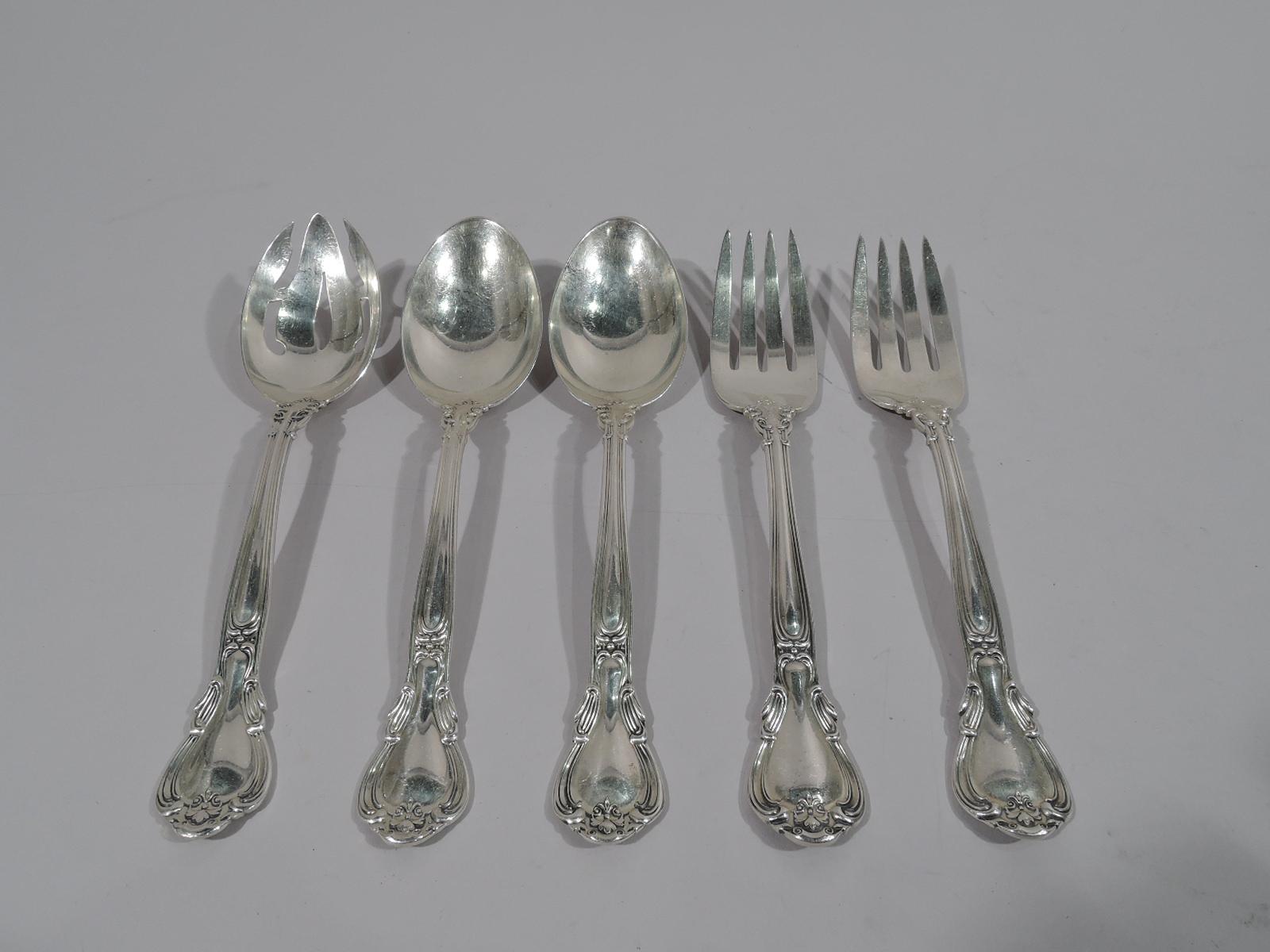Rococo Revival Gorham Chantilly Sterling Silver Set with 96 Pieces