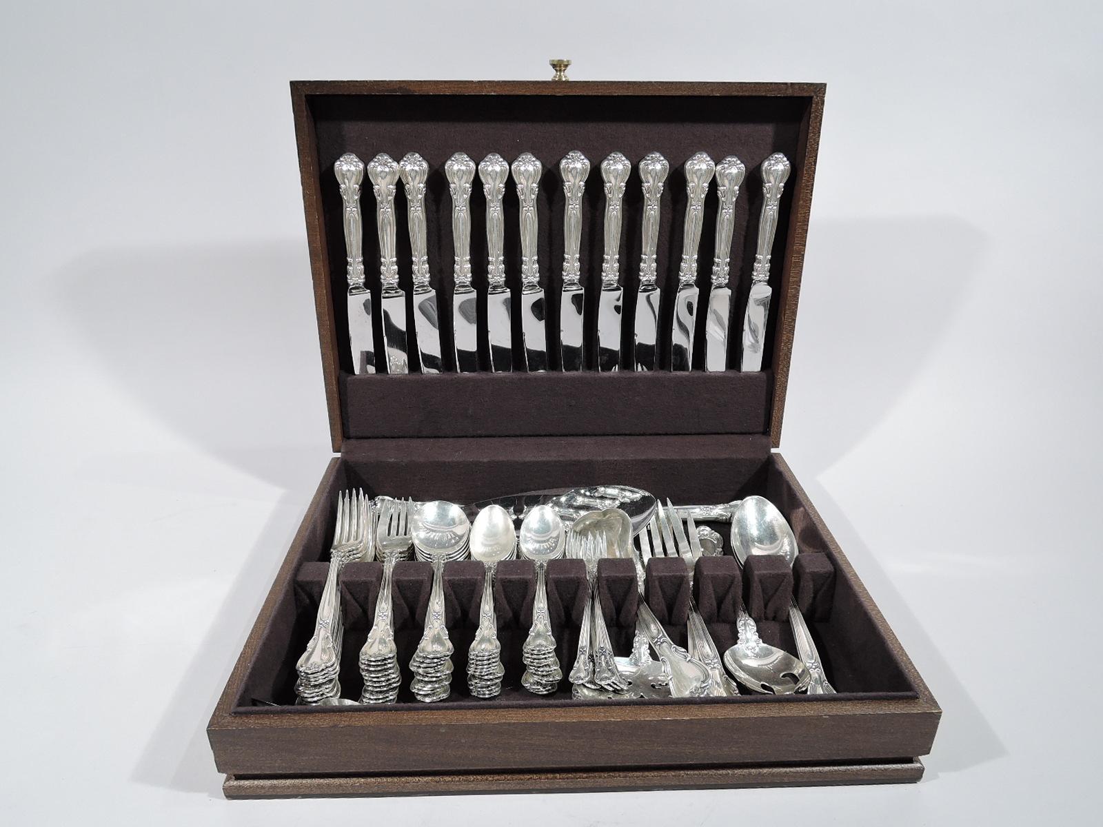 Gorham Chantilly Sterling Silver Set with 96 Pieces 1