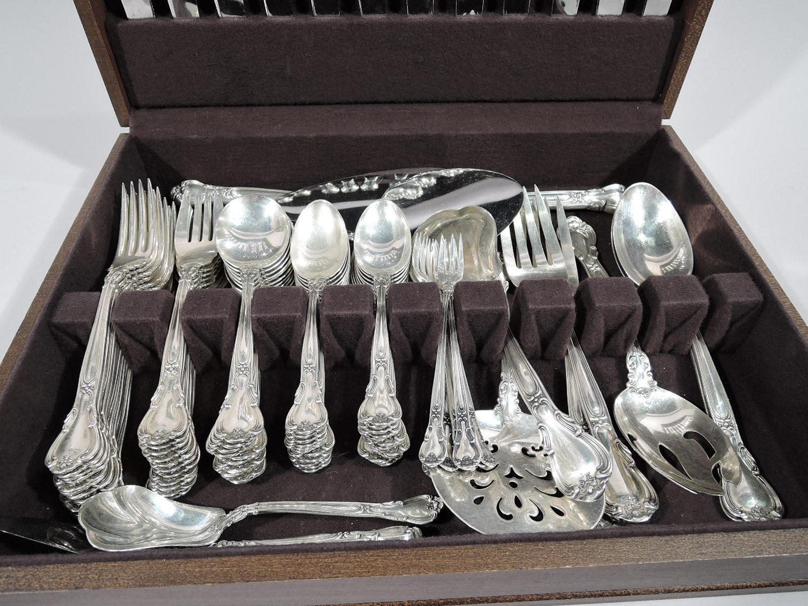 Gorham Chantilly Sterling Silver Set with 96 Pieces 3